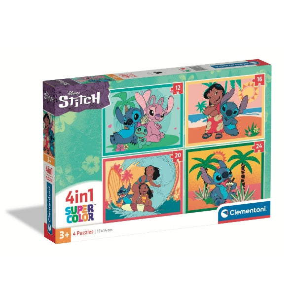 Puzzle 4 en 1 Stitch