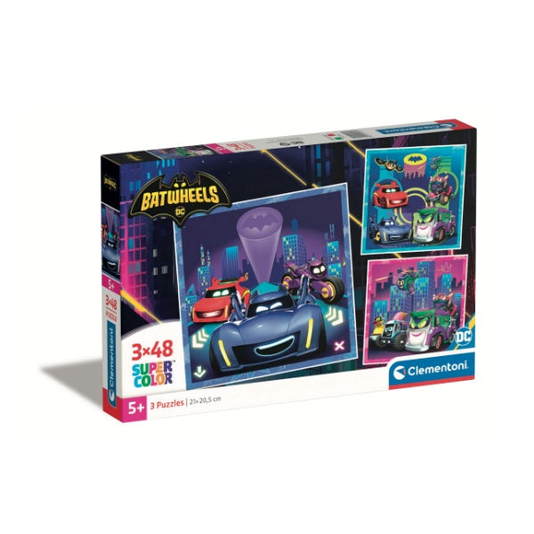 Puzzle 3X48 piezas Batwheels