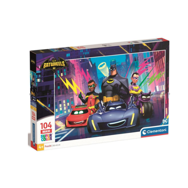 Puzzle 104 Piezas Batwheels Maxi