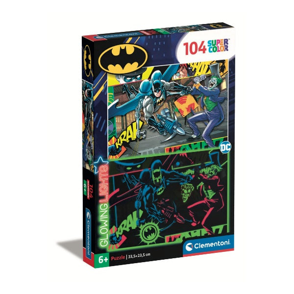 Puzzle 104 piezas Batman Fosforescentes