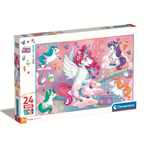 Puzzle 24 piezas Unicornios Maxi