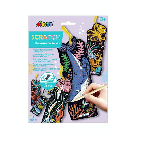 Marcadores de Libro Raspar Animales Marinos
