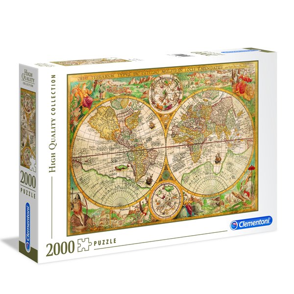 Puzzle 2000 piezas Mapa Antiguo